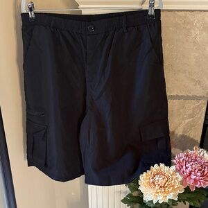 Women’s Black Cargo Bermuda Shorts